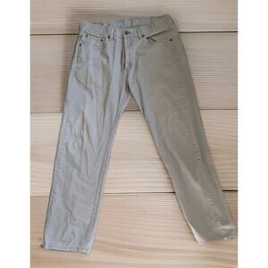 Levi's 505 Regular Fit Straight Leg Men's Jeans Tan Khaki W33 L29.5